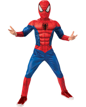 Classic Spiderman Lenticular Deluxe Boys Costume