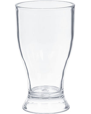 Clear 236ml Pilsner Mini Beer Plastic Glasses Pack of 4