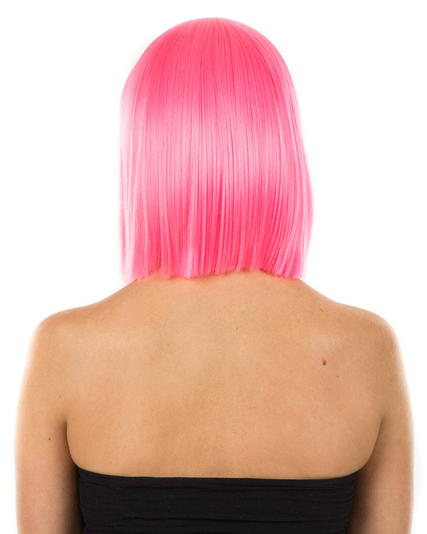 Fashion Deluxe Neon Pink Bob Wig