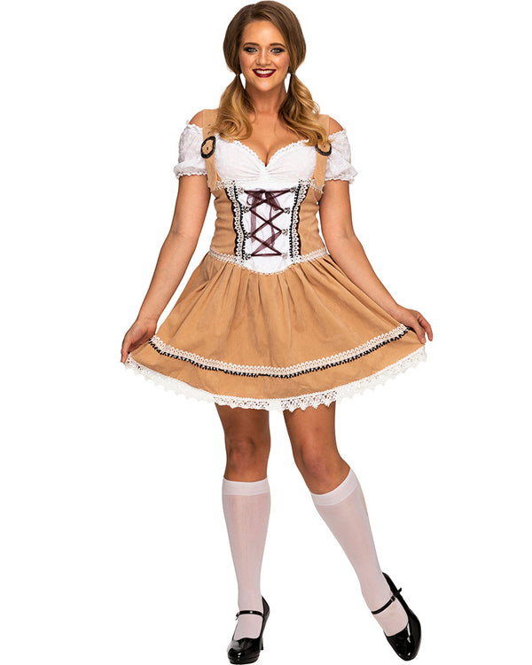 Gretl Oktoberfest Dirndl Plus Size Womens Costume