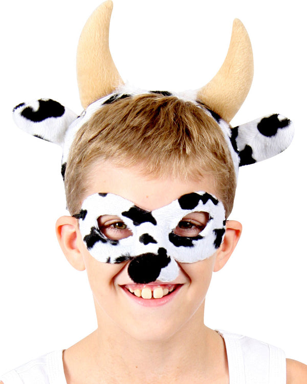 Cow Headband and Mask Set