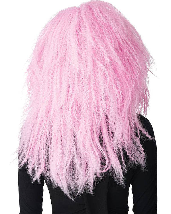 Crimped N Kooky Pink Wig