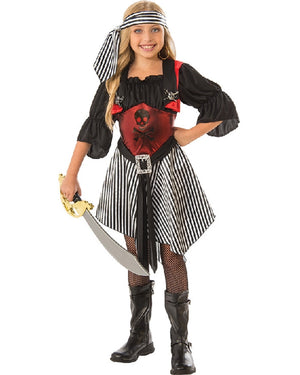 Crimson Pirate Girls Costume