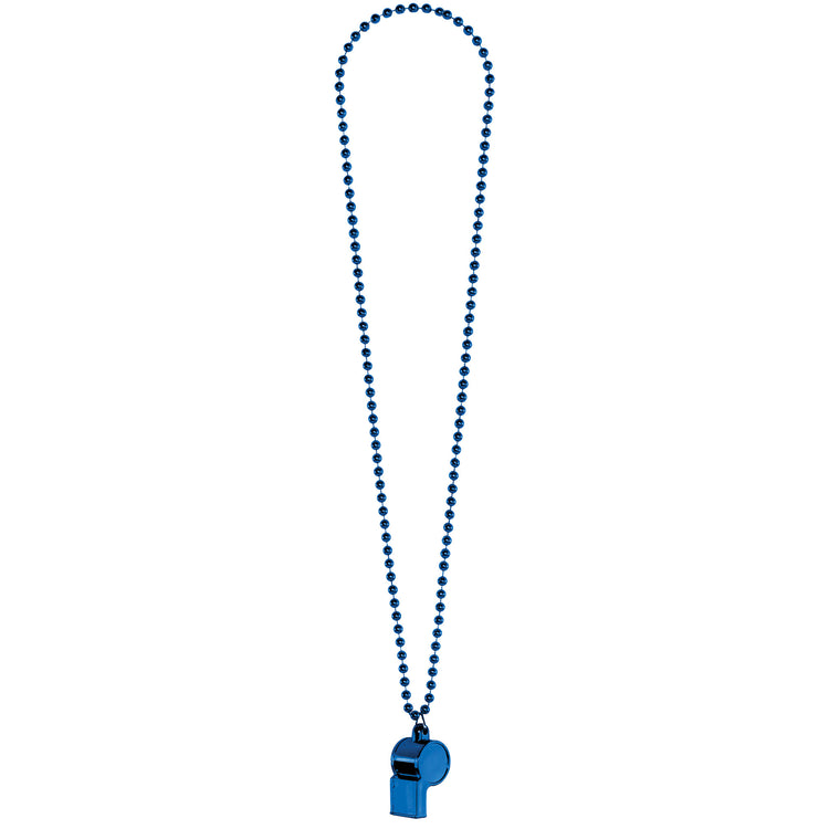 Team Spirit Blue Whistle Chain Necklace
