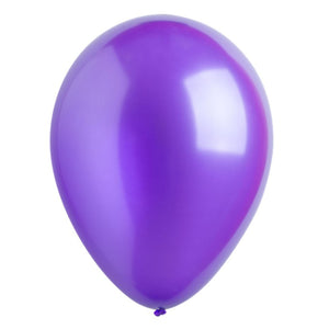 Metallic Purple 30cm Latex Balloons Bulk Pack of 200