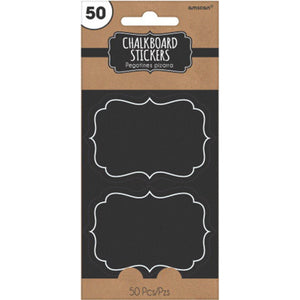 Stickers Chalkboard Paper Pack of 50