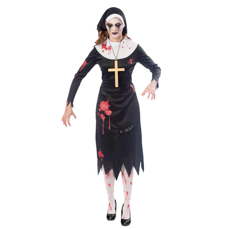 Zombie Nun Womens Costume Size 14-16