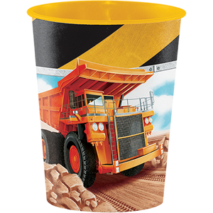 Big Dig Construction Keepsake Souvenir Favor Cup Plastic 473ml