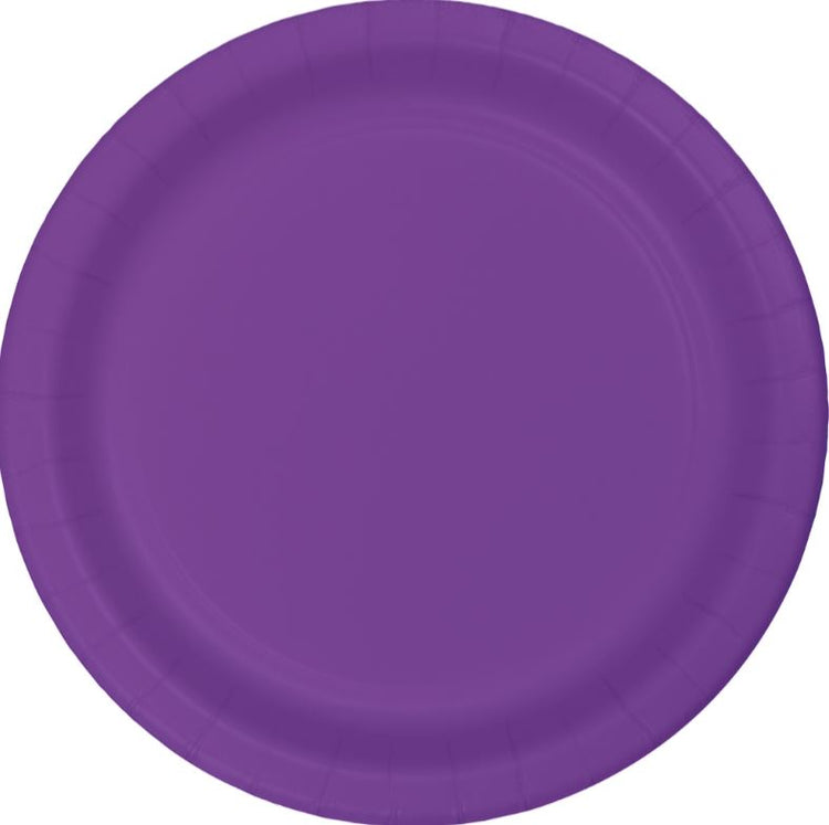 Amethyst Purple Lunch Plates Paper 18cm Pack of 24