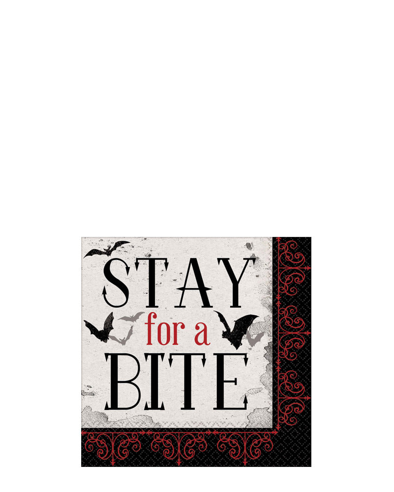Dark Manor Beverage Napkins Pack of 16
