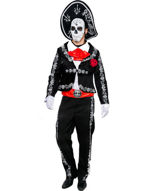 Mariachi Day of The Dead Mens Costume