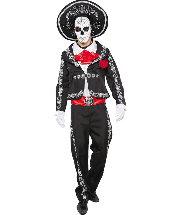 Mariachi Day of The Dead Mens Costume