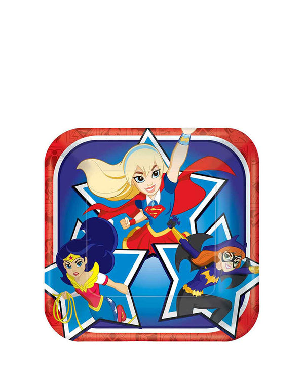 DC Super Hero Girls 18cm Party Plates Pack of 8