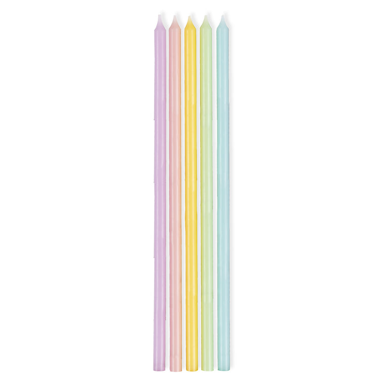 Pastel Taper Candles Pack of 10