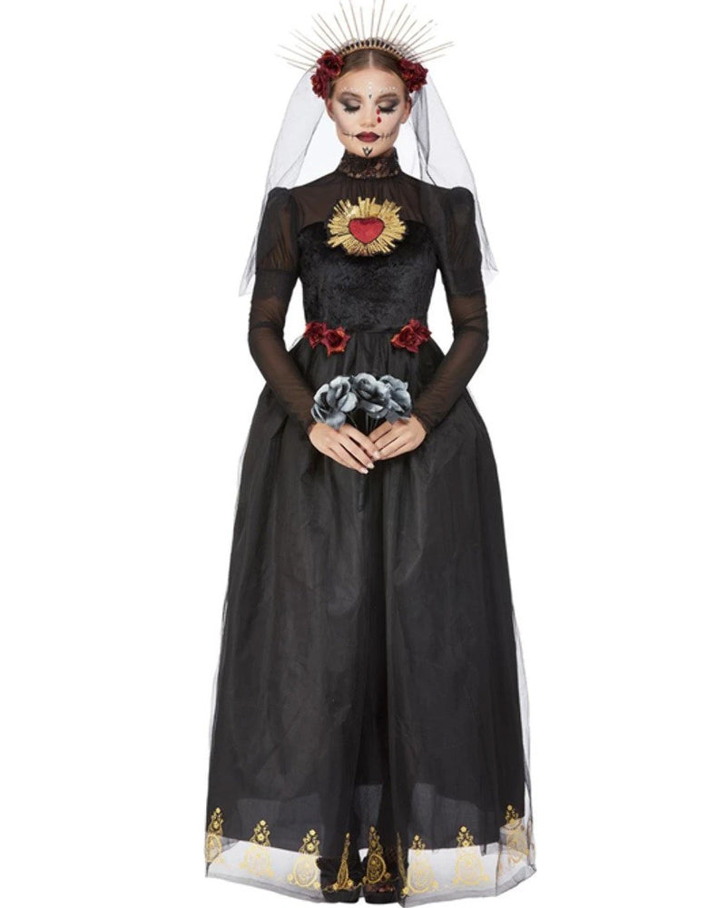 Deluxe Day of the Dead Sacred Heart Bride Womens Costume