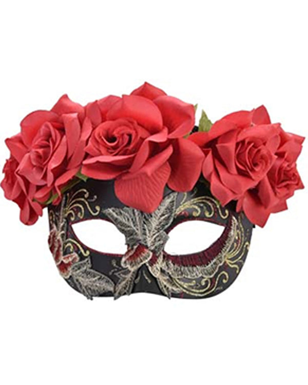 Dia with Flowers Day of the Dead Eye Mask