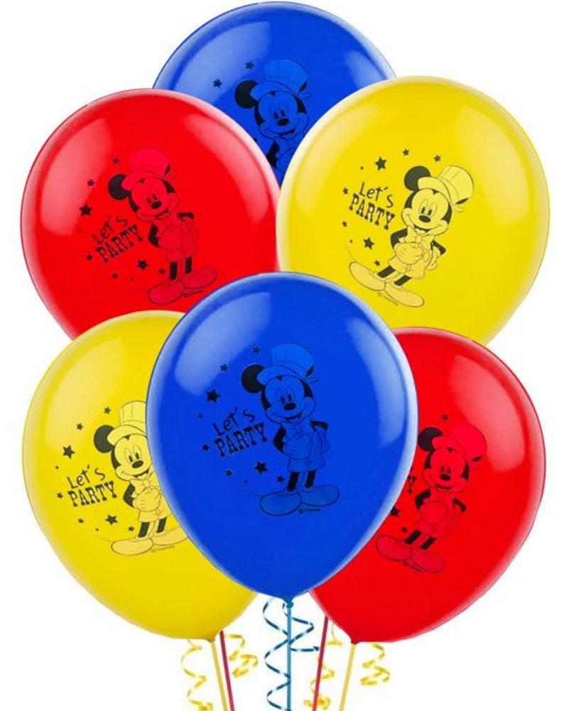Disney Mickey Carnival 30cm Latex Balloons Pack of 6