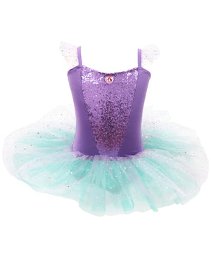 Disney Princess Ariel Sparkling Tutu Dress Girls Costume