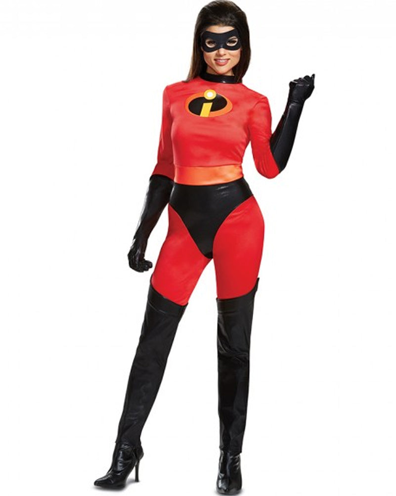 Disney The Incredibles Mrs Incredible Deluxe Skirted Womans Costume