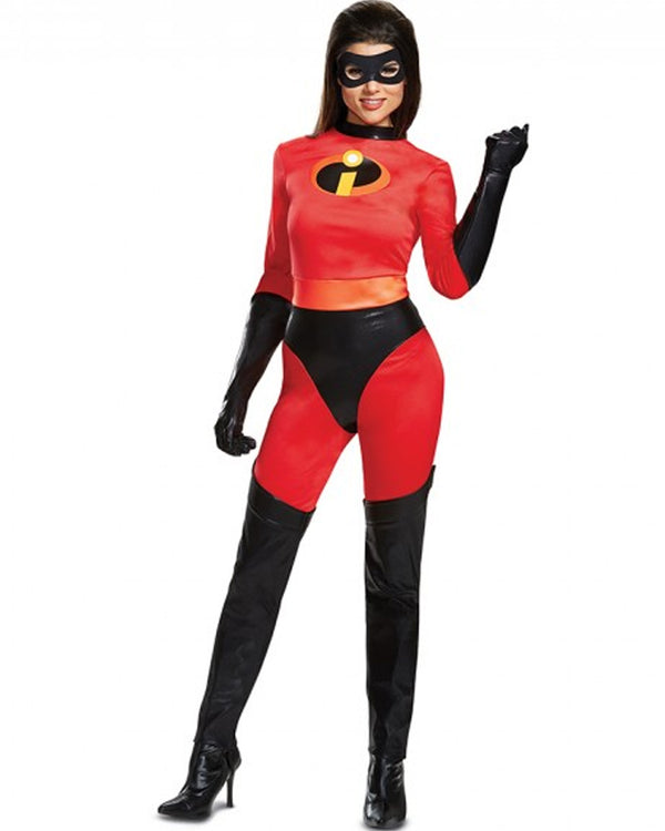Disney The Incredibles Mrs Incredible Deluxe Skirted Womans Costume