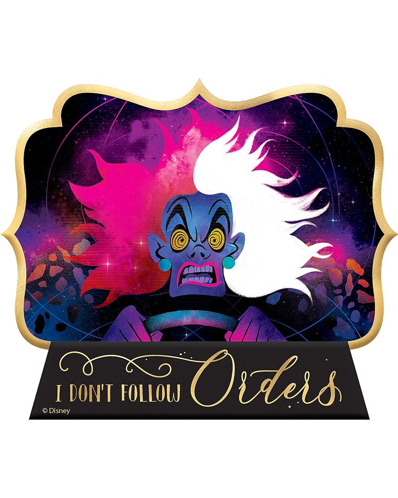 Disney Villains Mini Cruella Sign Decoration 14cm