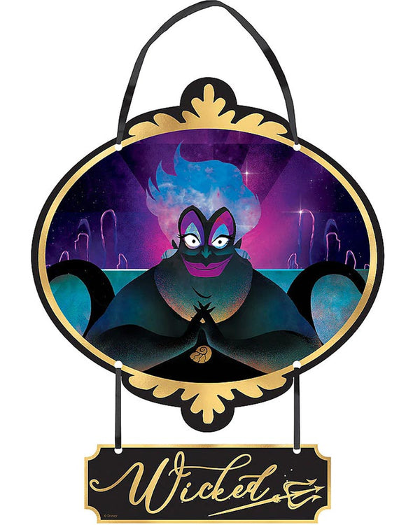 Disney Villains Ursula Sign Mini Hanging Decoration 14.5cm