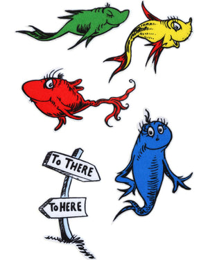 Dr Seuss One Fish Two Fish Patch Set