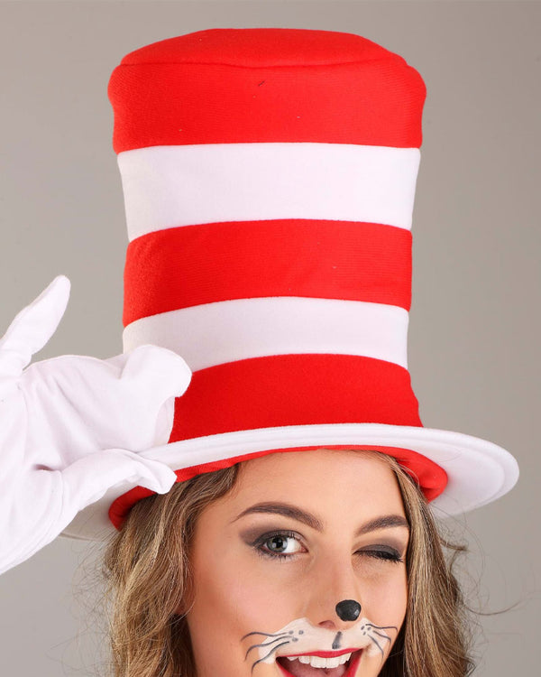 Dr Seuss The Cat in the Hat Deluxe Adult Plus Size Costume