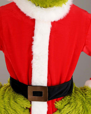 Dr Seuss The Grinch Santa Open Face Adult Christmas Costume
