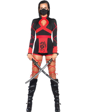 Red Dragon Ninja Womens Costume