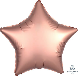 Rose Copper Satin 45cm Star Balloon