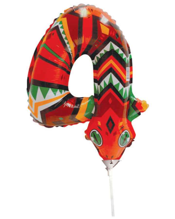 Number 4 Animal Balloon