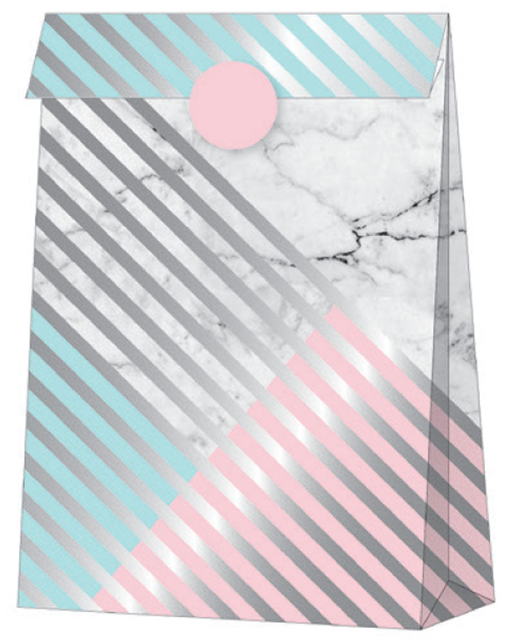 Marble Party Treat Bags Pack of 8