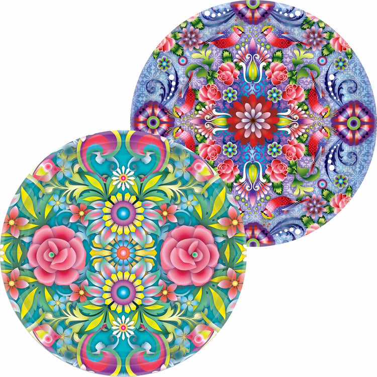 Catalina 7in / 17cm Round Paper Plates Mixed Designs Pack of 8
