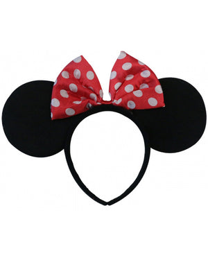 Minnie Ears with Bow Deluxe Headband