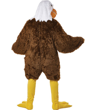 Eagle Maniac Mascot Adult Costume