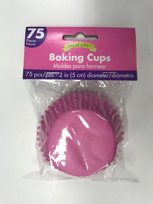 Cupcake Cases Bright Pink Pack of 75
