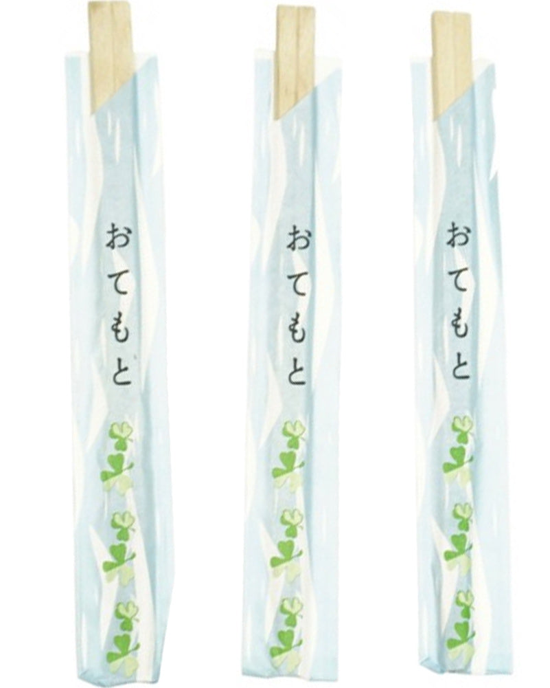 Eco Wrapped Wooden Japanese Style Chopsticks Pack of 100