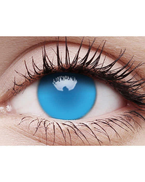 Blacklight Glow 14mm Electric Blue Contact Lenses