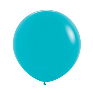 Sempertex 90cm Fashion Caribbean Blue Latex Balloons 038, 2PK Pack of 2