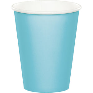 Pastel Blue Cups Paper 266ml Pack of 24