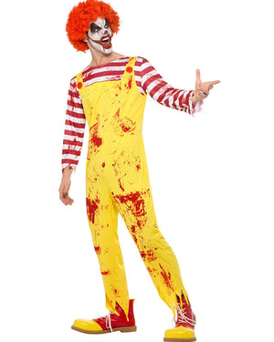 Fast Food Kreepy Killer Clown Mens Costume