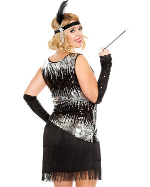 20s Fearless Flapper Womens Plus Size Costume