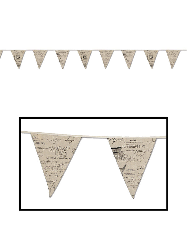 French Fabric Pennant Banner