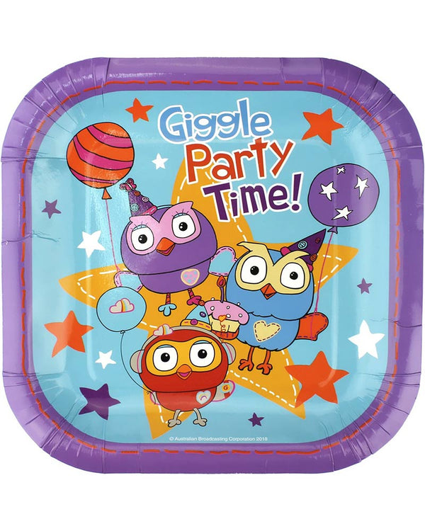 Giggle and Hoot 26cm Paper Plates Pack of 8