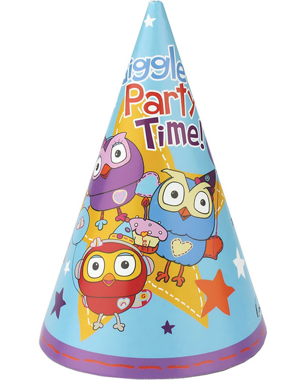 Giggle and Hoot Party Hats Pack of 8