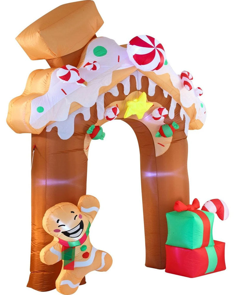 Gingerbread House Archway Lawn Inflatable 3m