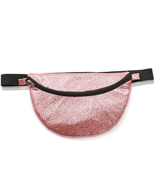 80s Glitter Pink Bum Bag