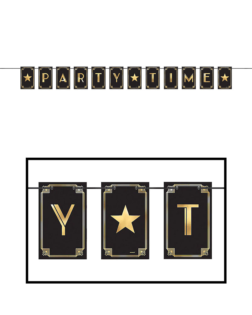 20s Glitz and Glam Pennant Banner 3.6m