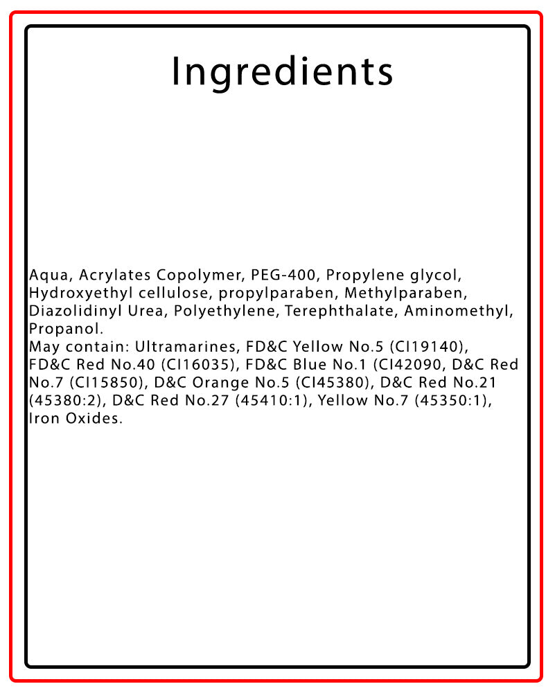 FX Body Glitter Red Applicator 36ml